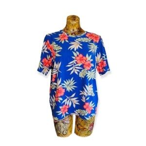 CJ Banks top shirt short sleeve NEW floral sz XL